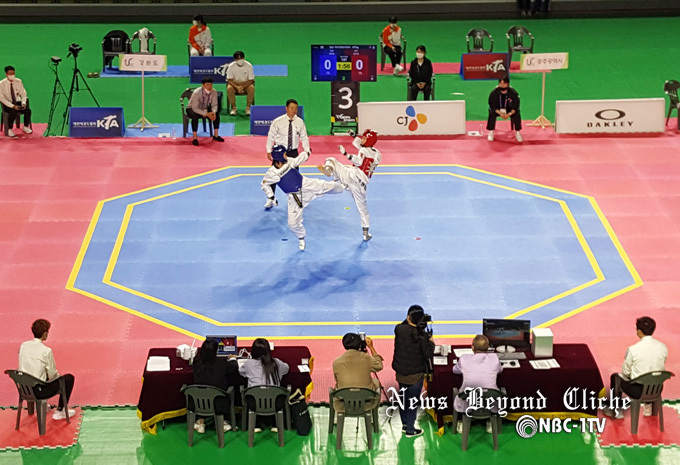 제103회 전국체육대회 태권도 경기장 실황