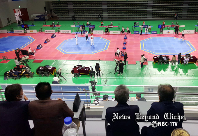 제103회 전국체육대회 태권도 경기장 실황