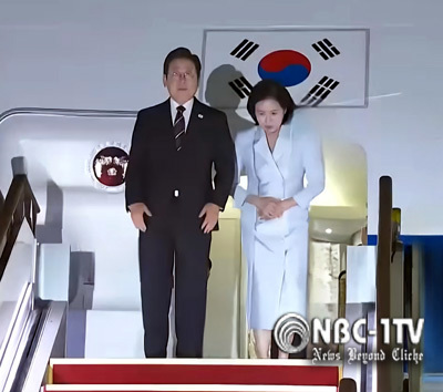 1박 4일 일정의 첫 순방일정을 가진 이재명 대통령 부부