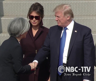 트럼프 대통령 2017년 11월 7일 NBC-1TV 취재자료.