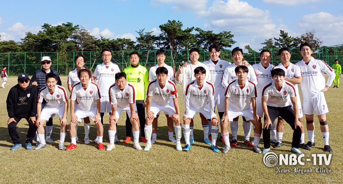 1일 열린 '제30회 국무총리배 중앙부처축구대회'에서 본선에 진출한 대한민국 국회축구선수단