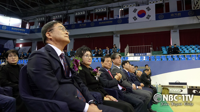 6일 오전 11시 국기원 중앙수련장에서 열린 ‘제17·18대 국기원장 이·취임식' 이모저모