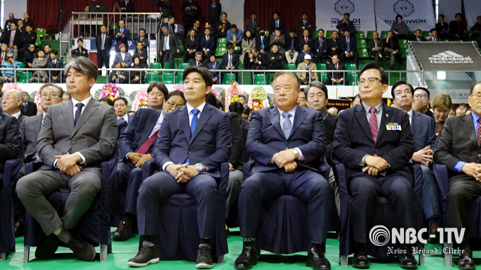 6일 오전 11시 국기원 중앙수련장에서 열린 ‘제17·18대 국기원장 이·취임식' 이모저모